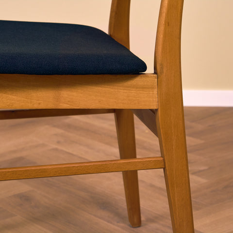 Danish dining chairs in teak & beech by Findahl