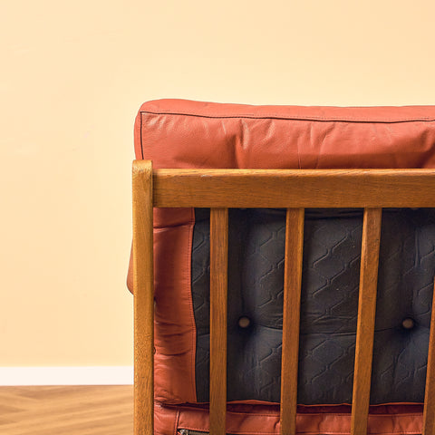 Danish armchair in teak and oak