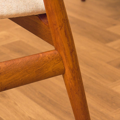 Danish dining armchairs in teak by Erik Kirkegaard for Glostrup Møbelfabrik