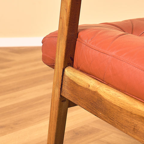 Danish armchair in teak and oak