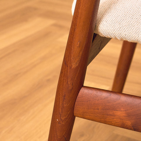 Danish dining armchairs in teak by Erik Kirkegaard for Glostrup Møbelfabrik