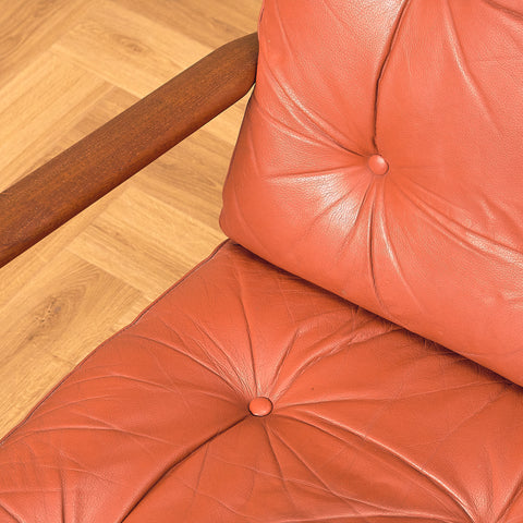 Danish armchair in teak and oak