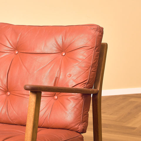 Danish armchair in teak and oak