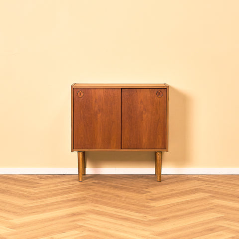 Danish Teak Cabinet with Carved Grips