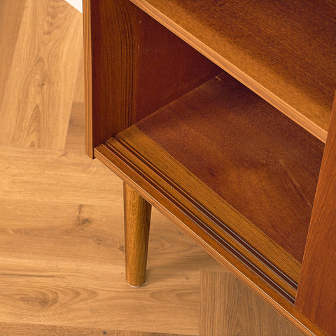 Danish Teak Cabinet with Carved Grips