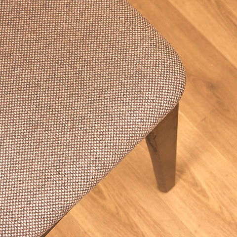 Danish set of 6 dining chairs in solid walnut by Erik Buch