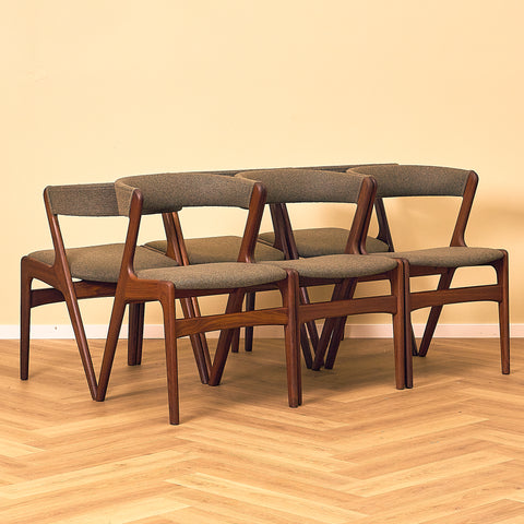 Danish set of 8 dining chairs 'model 68' by Anderstrup Møbelfabrik