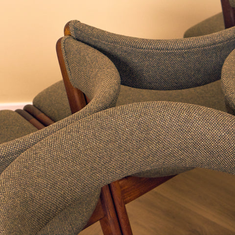 Danish set of 8 dining chairs 'model 68' by Anderstrup Møbelfabrik