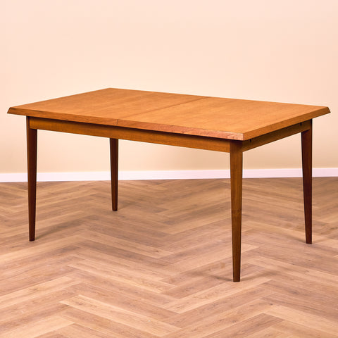 Danish dining table in teak by Aage Schmidt Christensen for Fritz Hansen