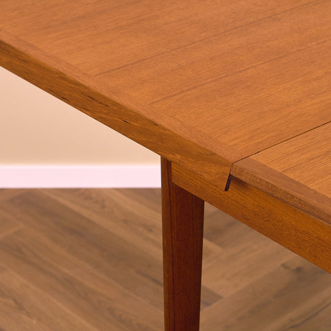 Danish dining table in teak by Aage Schmidt Christensen for Fritz Hansen