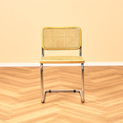 Marcel Breuer Dining Chair in Beech and Chrome