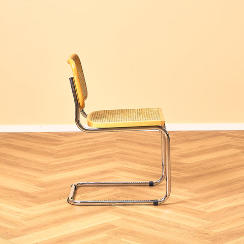 Marcel Breuer Dining Chair in Beech and Chrome