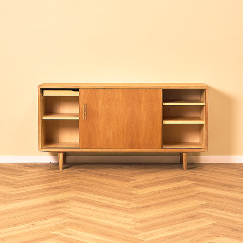 Poul Hundevad Oak Sideboard with Felt-Lined Drawer