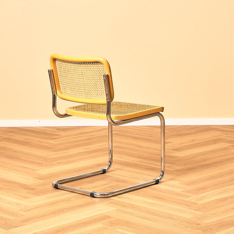 Marcel Breuer Dining Chair in Beech and Chrome