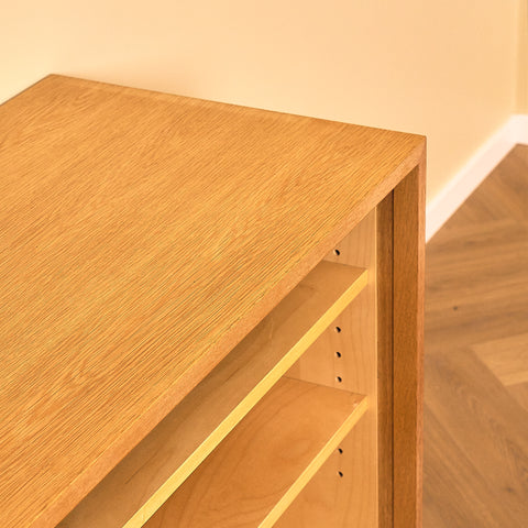 Poul Hundevad Oak Sideboard with Felt-Lined Drawer