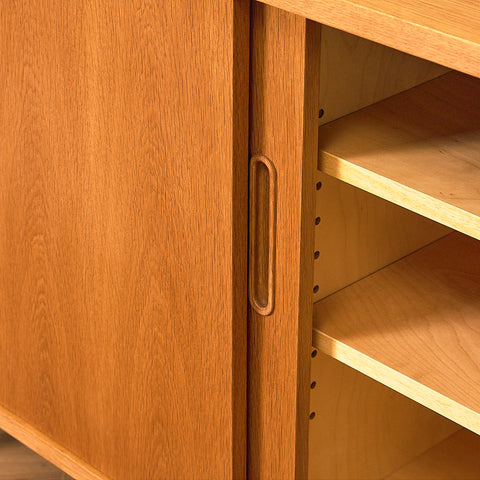 Poul Hundevad Oak Sideboard with Felt-Lined Drawer