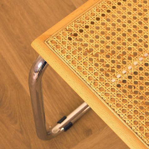 Marcel Breuer Dining Chair in Beech and Chrome