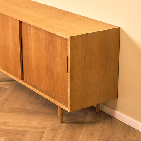 Poul Hundevad Oak Sideboard with Felt-Lined Drawer
