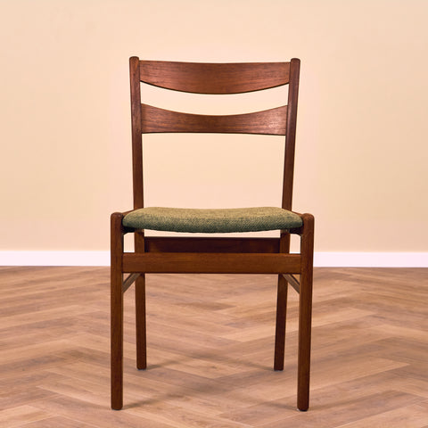 Swedish dining chairs in teak