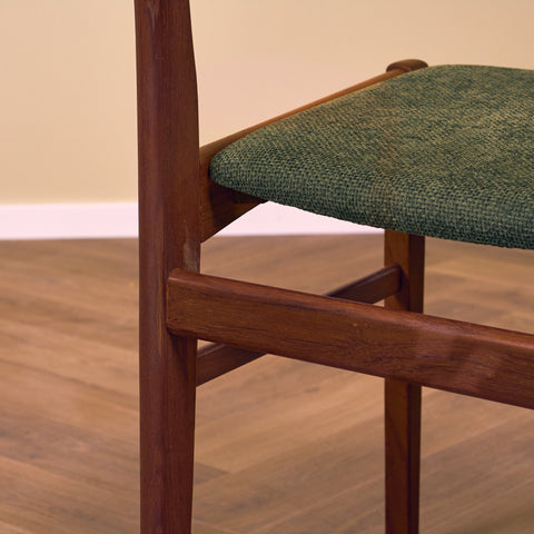 Swedish dining chairs in teak