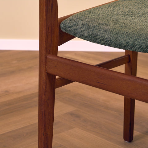 Swedish dining chairs in teak
