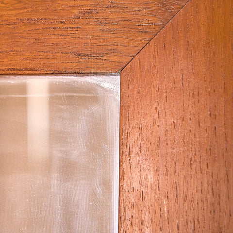 Mid-century mirror in teak