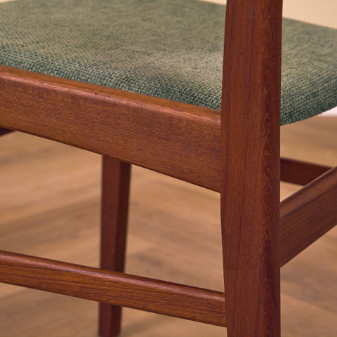 Swedish dining chairs in teak