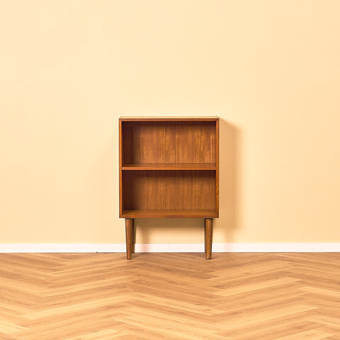 Small Danish Teak Bookshelf with Tapered Legs