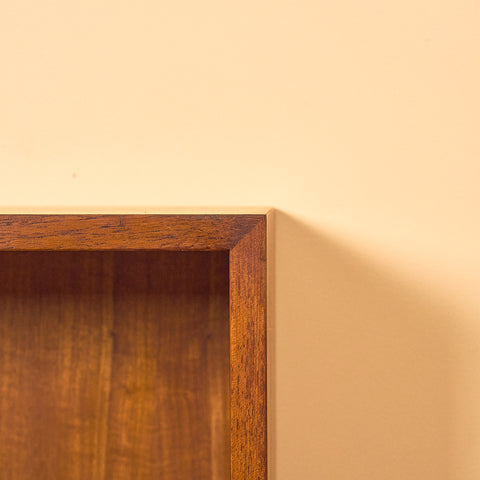 Small Danish Teak Bookshelf with Tapered Legs