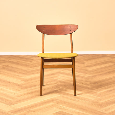Dining chairs in teak & beech by Farstrup, model 210