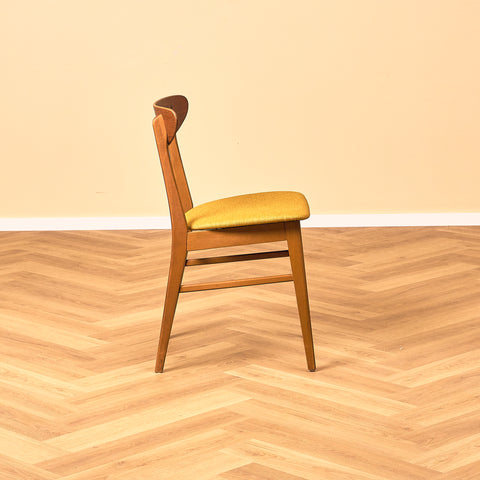 Dining chairs in teak & beech by Farstrup, model 210