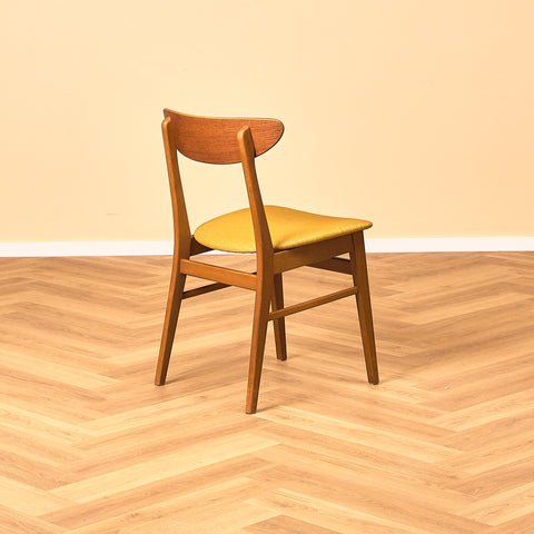 Dining chairs in teak & beech by Farstrup, model 210