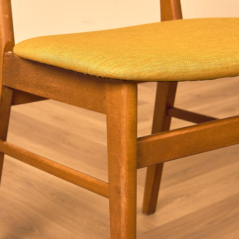 Dining chairs in teak & beech by Farstrup, model 210