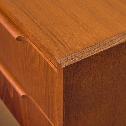 Danish Teak Chest of Drawers with Long Handles