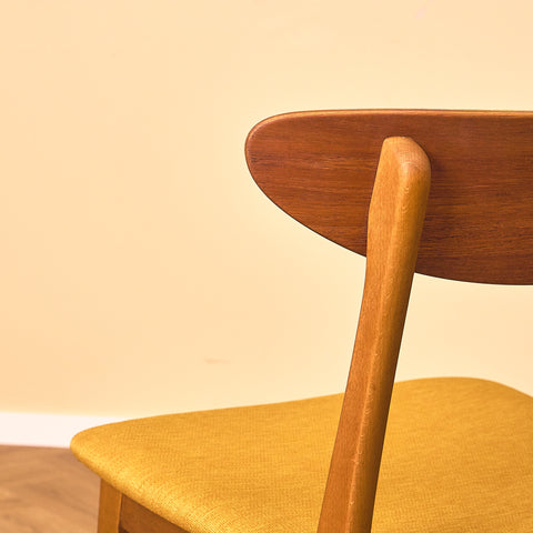 Dining chairs in teak & beech by Farstrup, model 210