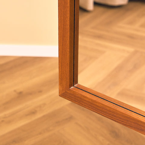 Mid-century mirror in teak by AB Nybrofabriken