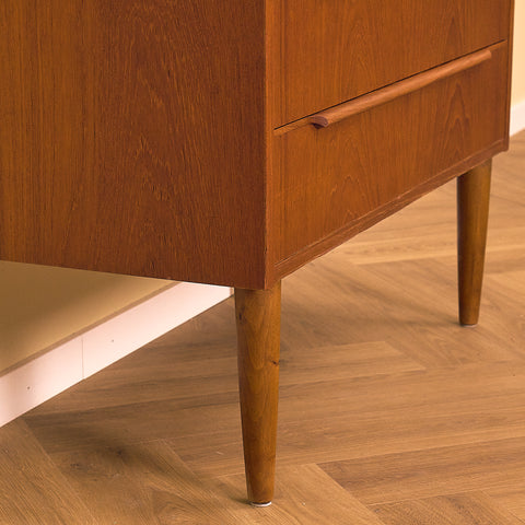 Danish Teak Chest of Drawers with Long Handles