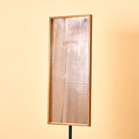 Mid-century mirror in beech