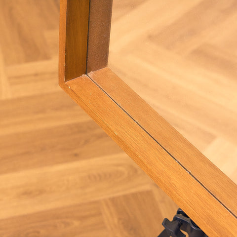 Mid-century mirror in beech