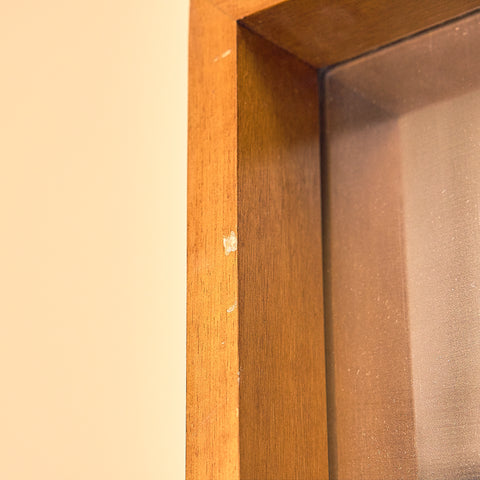 Mid-century mirror in beech