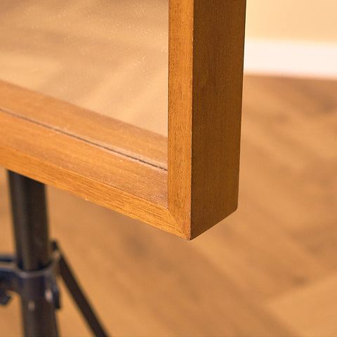 Mid-century mirror in beech