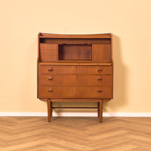 Danish secretary in teak by Amager Bolighus