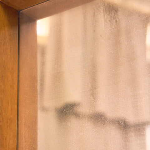 Mid-century mirror in beech