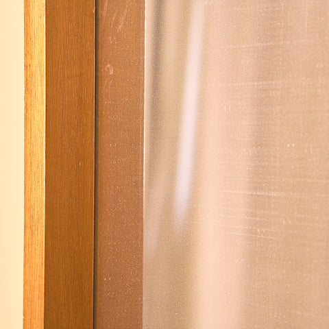Mid-century mirror in beech