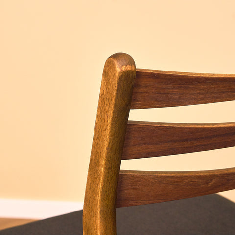 Danish set of 6 dining chairs in teak and beech by SAX