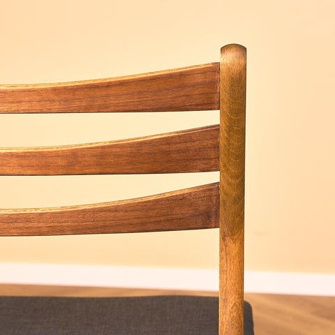 Danish set of 6 dining chairs in teak and beech by SAX