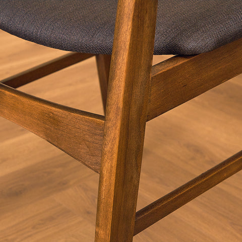 Danish set of 6 dining chairs in teak and beech by SAX
