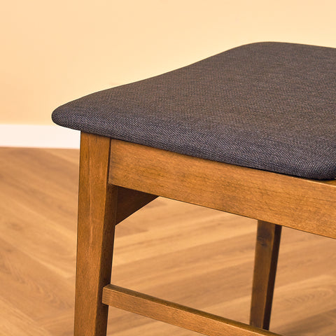 Danish set of 6 dining chairs in teak and beech by SAX