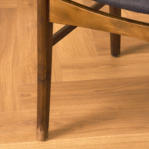 Danish set of 6 dining chairs in teak and beech by SAX