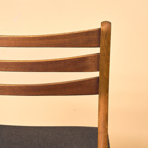 Danish set of 6 dining chairs in teak and beech by SAX